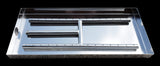 18 Inch Stainless Steel H-Burner with Pan by Diamond Fire Glass