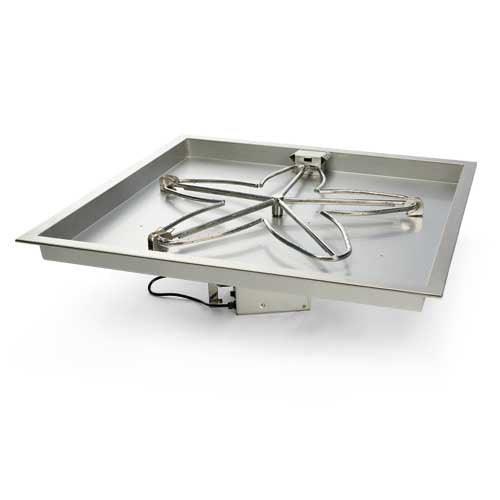 24SSEI-SQBL-HI/LO-NG/120VAC Automated Ignition Fire Pit Insert