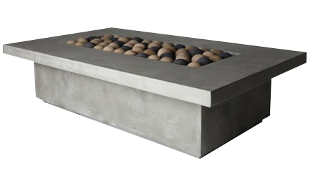 Capped Plaza Fire Pit Table by Diamond Fire Glass