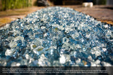 Sapphire Garden Premixed Fireplace Glass