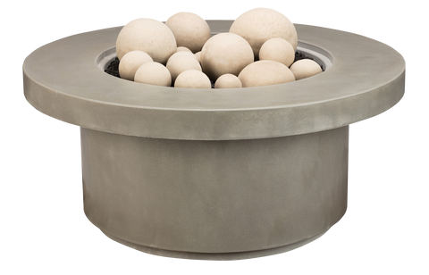 Capped Infinity Precast Concrete Fire Pit Table