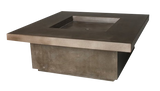 Capped Quadra Fire Pit Table by Diamond Fire Glass