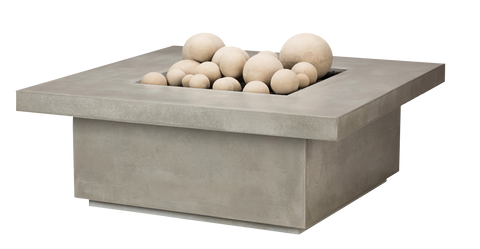 Capped Quadra Fire Pit Table by Diamond Fire Glass