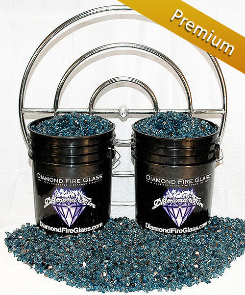 30 Inch H Burner including 120 lbs. of Premium Fireplace Glass