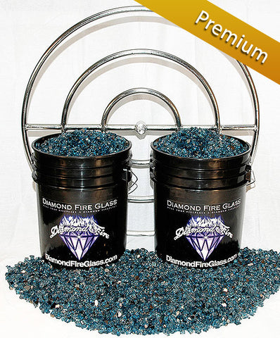 30 Inch H Burner including 120 lbs. of Premium Fireplace Glass