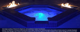 Electric Blue Reflective Nugget Fireplace Glass