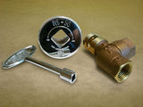 Manual Angled Polished Chrome Ball Valve