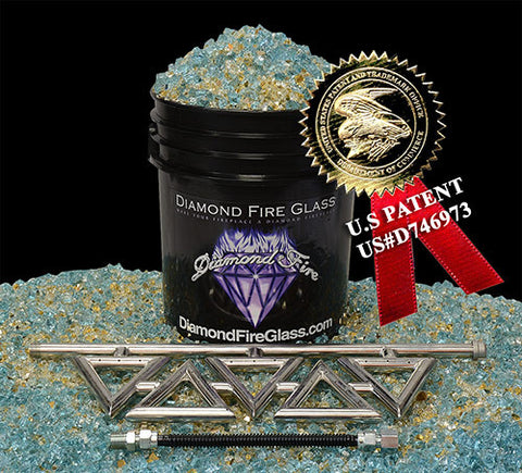 Diamond Series Fireplace Kit with Bel Air Premixed