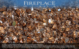 Copper Reflective Crystal Fireplace Glass