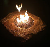 Copper Reflective Crystal Fireplace Glass