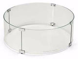 Fire Pit Glass Wind Guards - Round 30 Inch
