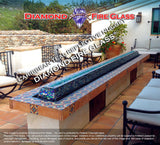 Caribbean Teal Reflective Nugget Fireplace Glass