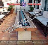 Caribbean Teal Reflective Nugget Fireplace Glass