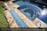 Sapphire Garden Premixed Fireplace Glass
