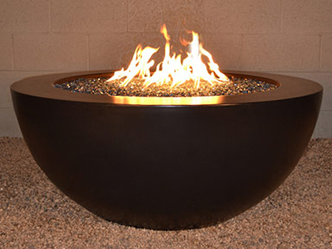 Legacy Round Fire Pit Table by Diamond Fire Glass