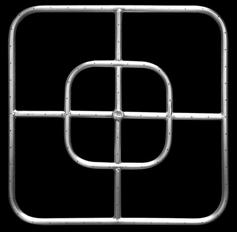 Stainless Steel Square Fire Pit Ring - 24 Inch