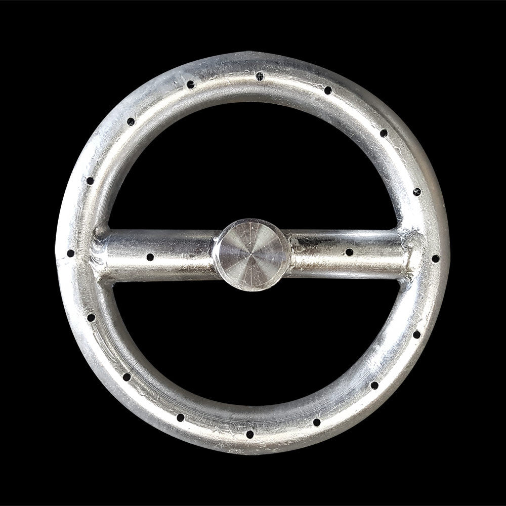 Stainless Steel Single Round Fire Ring - 6 Inch Diameter