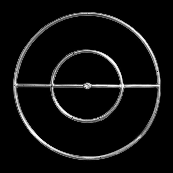 Stainless Steel Single Round Fire Ring - 18 Inch Diameter