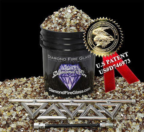 Diamond Series Fireplace Kit with Tuscan Reserve Premixed