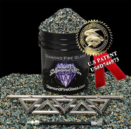 Diamond Series Fireplace Kit with Venetian Gold Premixed